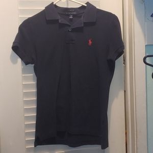 Navy blue polo shirt